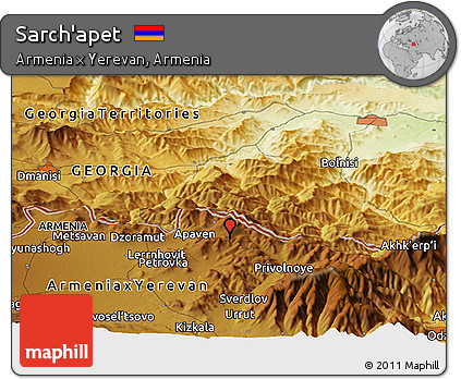Physical Panoramic Map of Sarch'apet