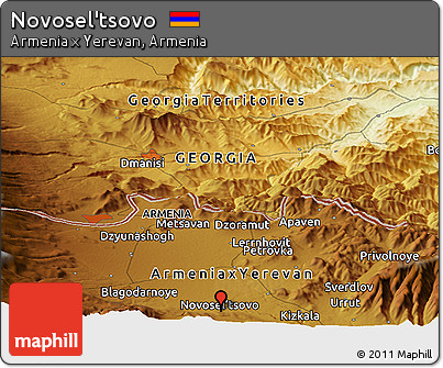 Physical Panoramic Map of Novosel'tsovo