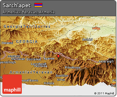 Physical Panoramic Map of Sarch'apet