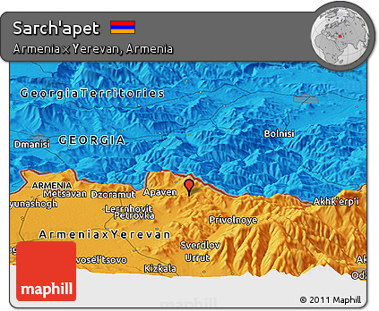Political Panoramic Map of Sarch'apet