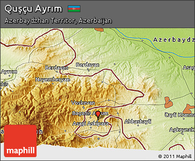 Physical 3D Map of Quşçu Ayrım