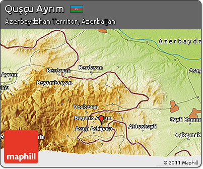 Physical 3D Map of Quşçu Ayrım
