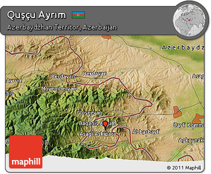 Satellite 3D Map of Quşçu Ayrım
