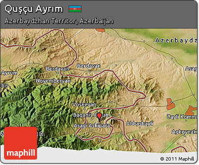 Satellite 3D Map of Quşçu Ayrım