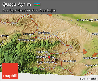Satellite 3D Map of Quşçu Ayrım