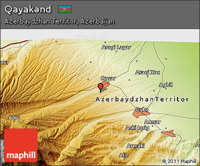 Physical 3D Map of Qayakǝnd