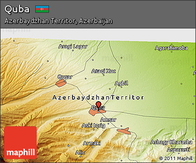 Physical 3D Map of Quba