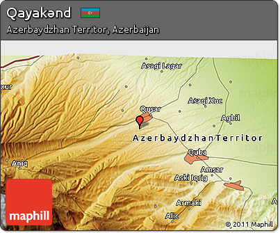 Physical 3D Map of Qayakǝnd
