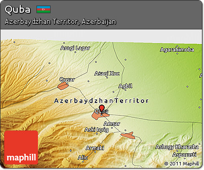 Physical 3D Map of Quba