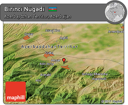 Satellite 3D Map of Birinci Nügǝdi
