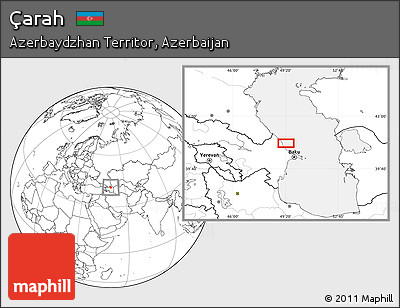 Blank Location Map of Çarah