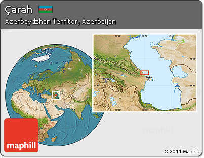 Satellite Location Map of Çarah