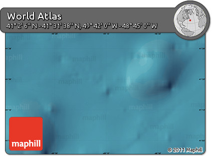 Satellite Map of the Area around 41° 16' 52" N, 49° 13' 30" W