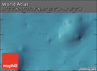 Satellite Map of the Area around 41° 16' 52" N, 49° 13' 30" W