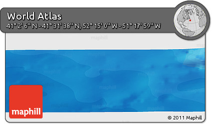 Political Panoramic Map of the Area around 41° 16' 52" N, 51° 46' 29" W