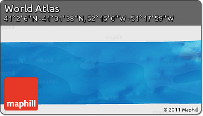 Political Panoramic Map of the Area around 41° 16' 52" N, 51° 46' 29" W