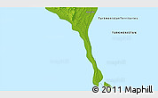Physical 3D Map of the area around 41° 16' 52" N, 52° 46' 29" E