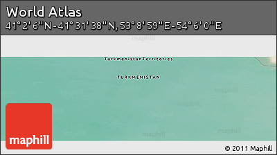 Satellite Panoramic Map of the Area around 41° 16' 52" N, 53° 37' 30" E