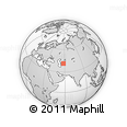 Outline Map of the Area around 41° 16' 52" N, 57° 52' 30" E, rectangular outline