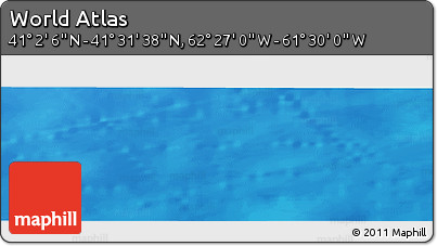 Physical Panoramic Map of the Area around 41° 16' 52" N, 61° 58' 30" W