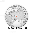 Outline Map of the Area around 41° 16' 52" N, 62° 58' 30" E, rectangular outline