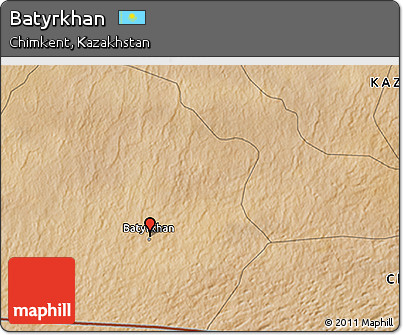 Satellite 3D Map of Batyrkhan