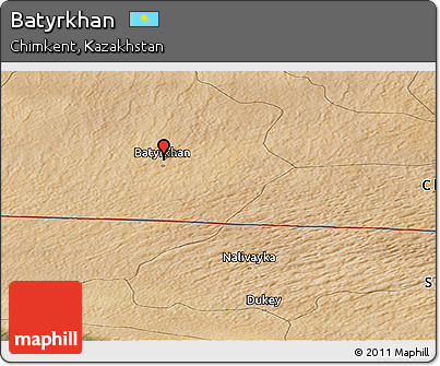 Satellite Panoramic Map of Batyrkhan