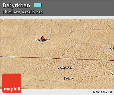 Satellite Panoramic Map of Batyrkhan