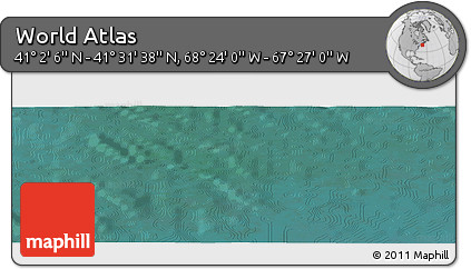 Satellite Panoramic Map of the Area around 41° 16' 52" N, 67° 55' 30" W