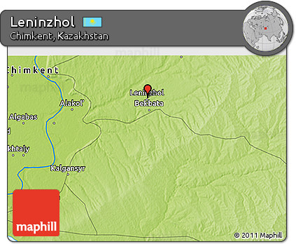 Physical 3D Map of Leninzhol
