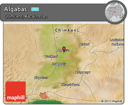 Satellite 3D Map of Algabas