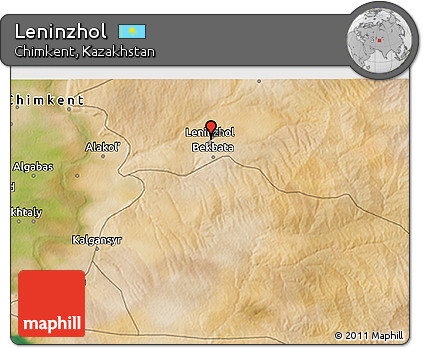 Satellite 3D Map of Leninzhol