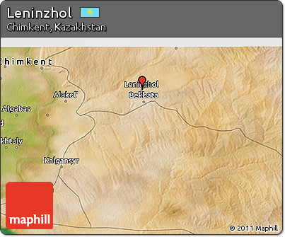 Satellite 3D Map of Leninzhol