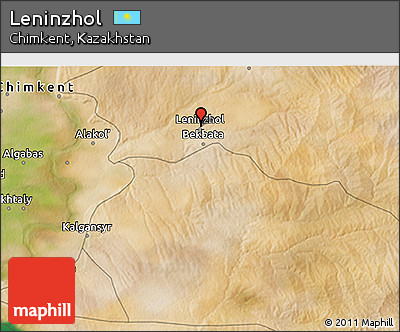 Satellite 3D Map of Leninzhol