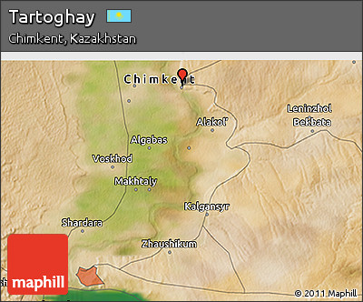Satellite 3D Map of Tartoghay