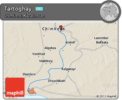 Shaded Relief 3D Map of Tartoghay