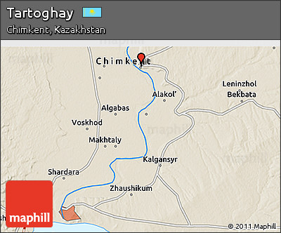 Shaded Relief 3D Map of Tartoghay