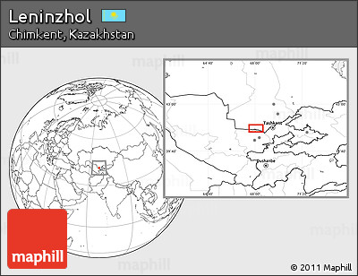 Blank Location Map of Leninzhol