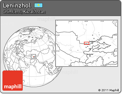 Blank Location Map of Leninzhol