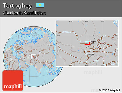 Gray Location Map of Tartoghay