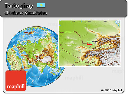 Physical Location Map of Tartoghay