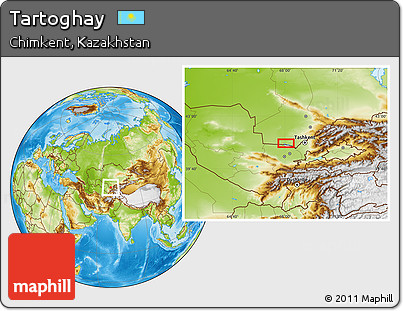 Physical Location Map of Tartoghay