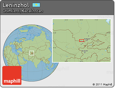 Savanna Style Location Map of Leninzhol