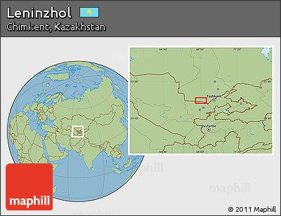 Savanna Style Location Map of Leninzhol