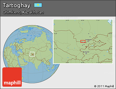 Savanna Style Location Map of Tartoghay