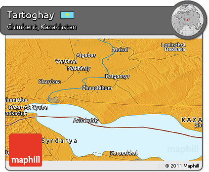 Political Panoramic Map of Tartoghay