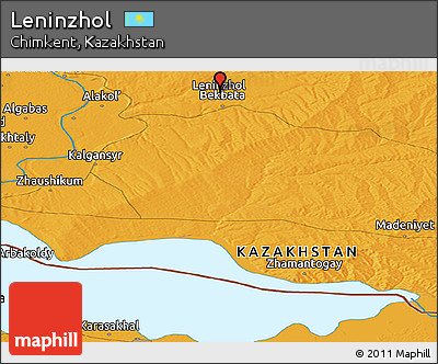 Political Panoramic Map of Leninzhol