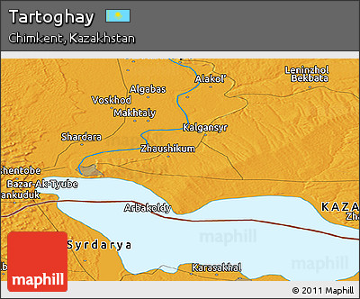 Political Panoramic Map of Tartoghay