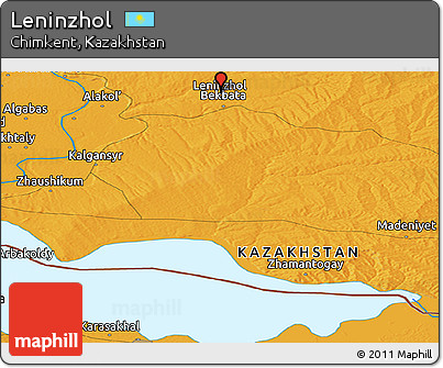 Political Panoramic Map of Leninzhol
