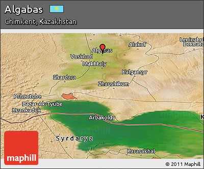 Satellite Panoramic Map of Algabas